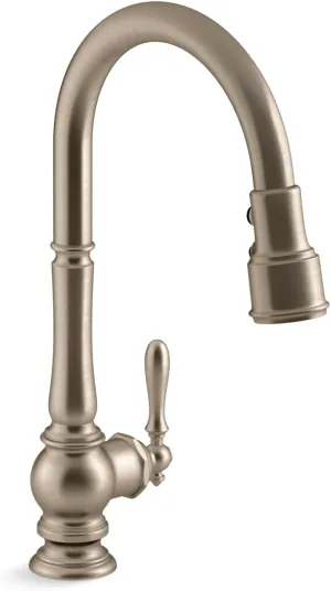 Artifacts Pull-Down Kitchen Sink Faucet With Three-Function Sprayhead