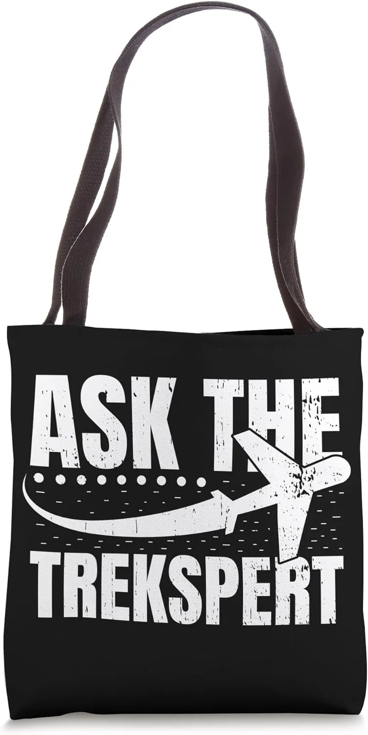 Ask The Trekspert World Map Travel Agent Tote Bag