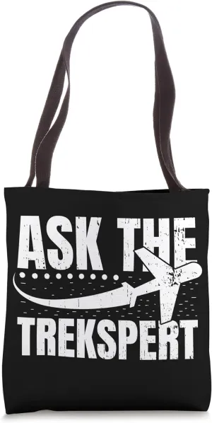 Ask The Trekspert World Map Travel Agent Tote Bag