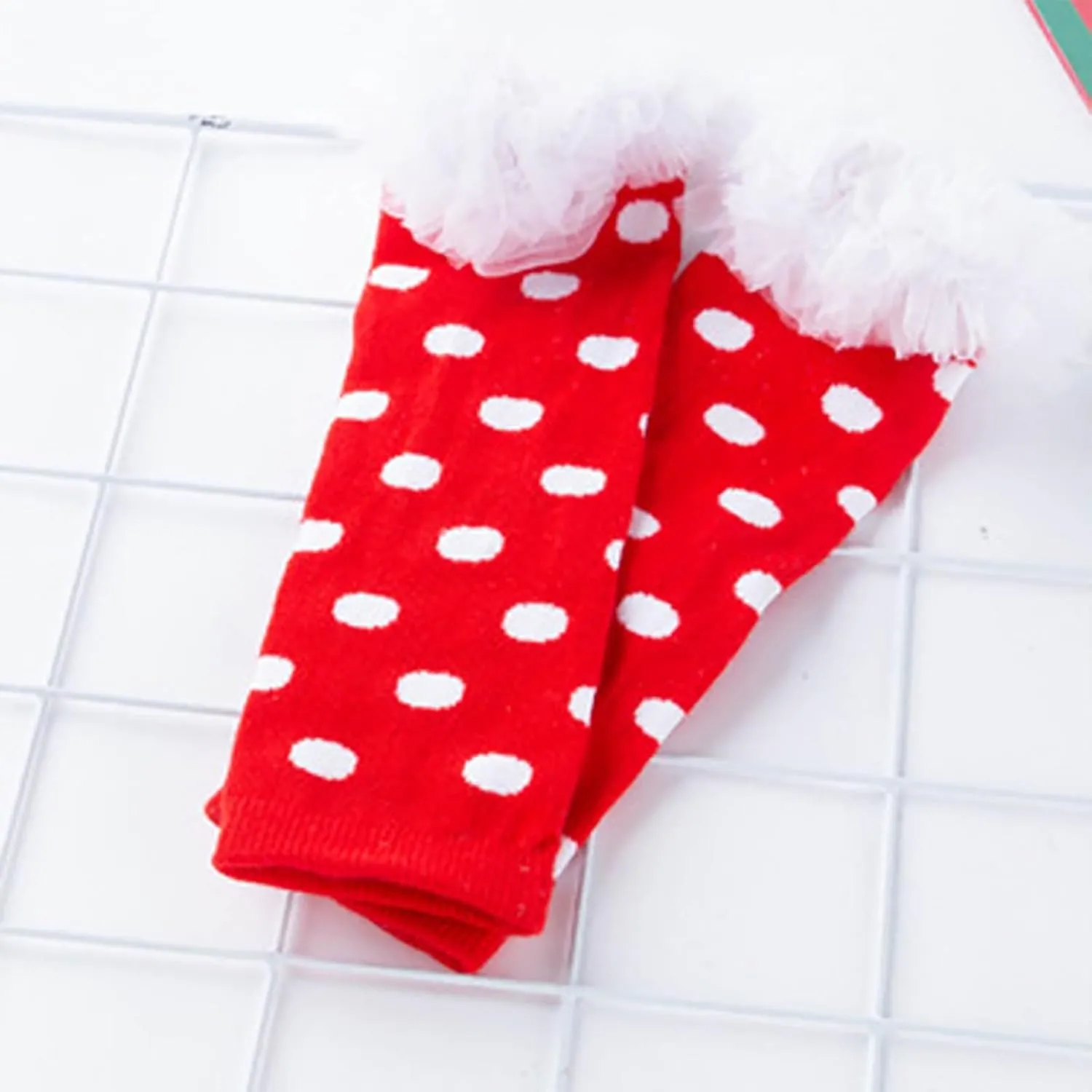 Baby Girl My First Christmas Outfit 4PCS Newborn Tutu Romper Dress Headband Leg Warmer Shoes Holiday Xmas