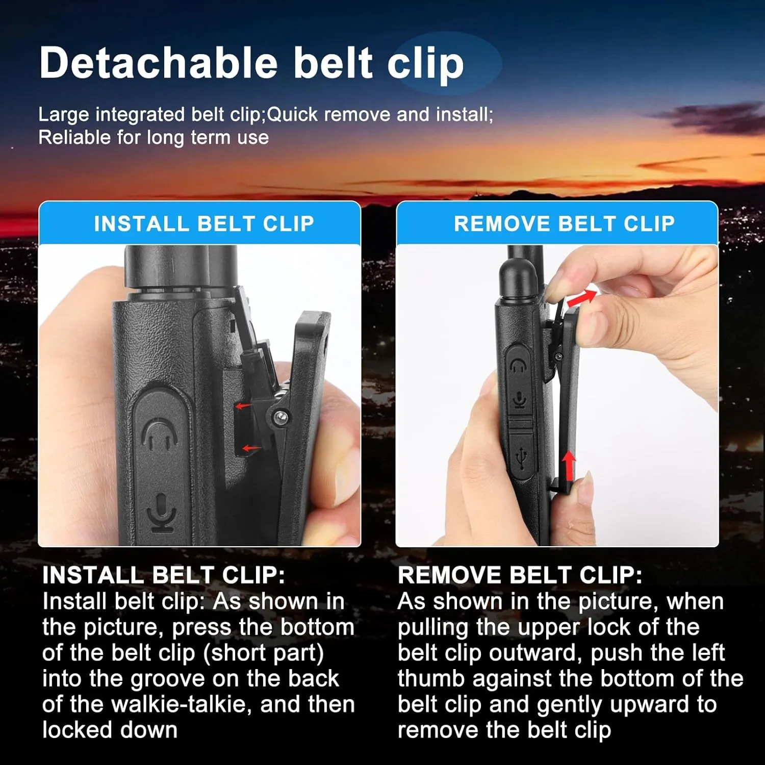 Baofeng T26 Walkie Talkies Long Range, Rechargeable Li-ion Battery 16 FRS Channel Two Way Radios with Earpieces for Adults, Handheld Mini Compact Walky Talky with Type-C Charging