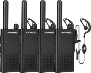 Baofeng T26 Walkie Talkies Long Range, Rechargeable Li-ion Battery 16 FRS Channel Two Way Radios with Earpieces for Adults, Handheld Mini Compact Walky Talky with Type-C Charging
