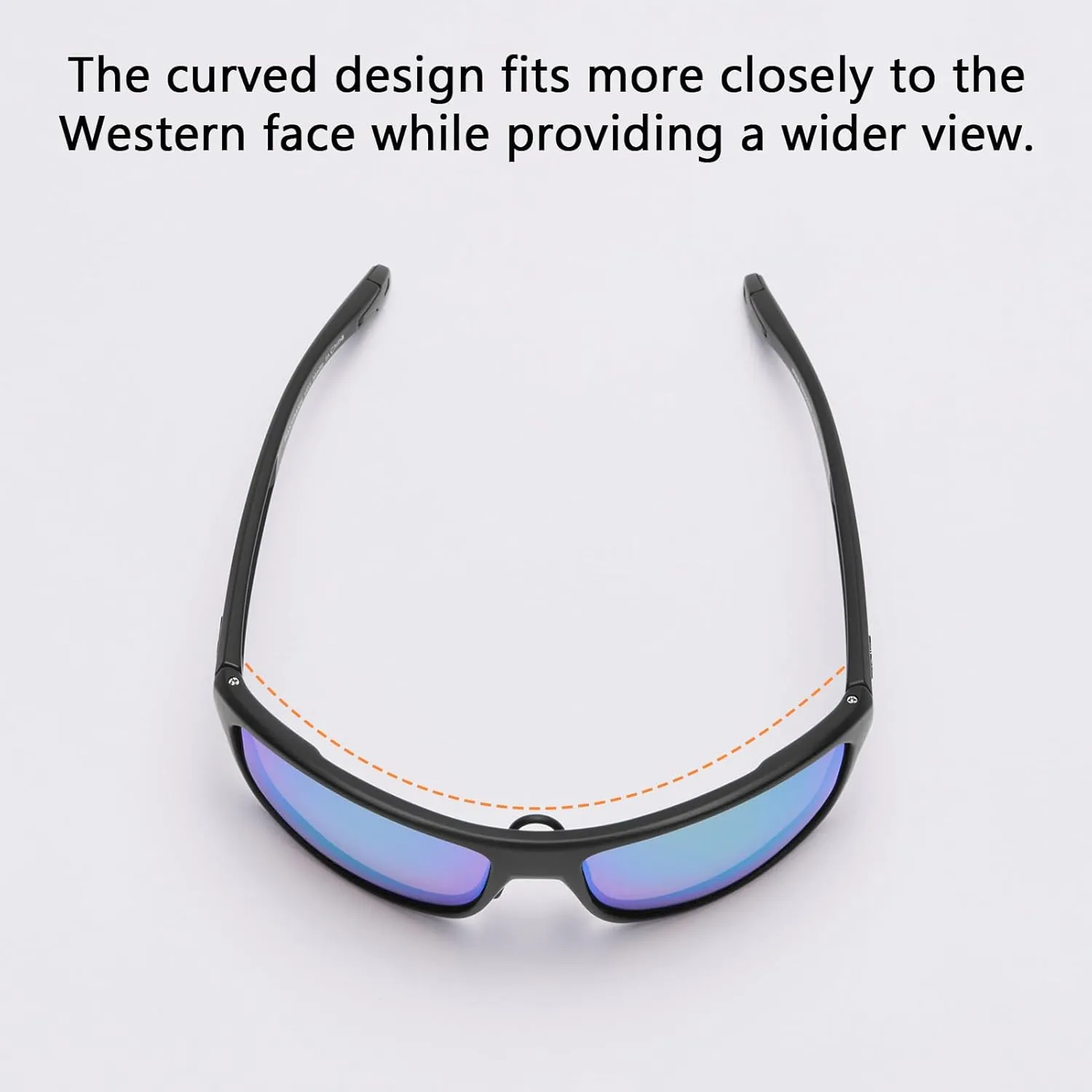 BASSDASH Polarized Sports Sunglasses for Men Women Fishing Driving Hiking UV400 with Lightweight TPX Unbreakable Frame