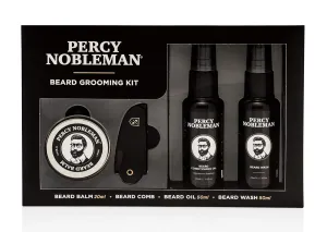 Beard Grooming Kit - Signature Scented Beard Oil 50ml, Wash 50ml, Balm 20ml & Comb