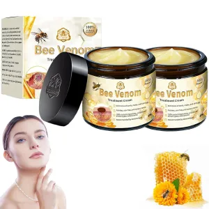 Bee Venom Skin Treatment Cream, Bee Venom Treatment Cream, Professional Bee Venom Repair Cream, Bee Venom Cream for All Body Parts (2PCS)