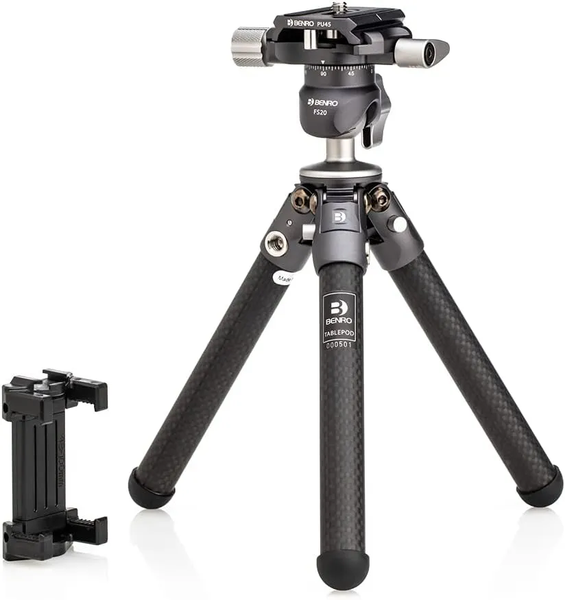 Benro Tablepod Kit with Arca-Swiss Style Camera Plate and Smartphone Adapter (TABLEPODKIT)
