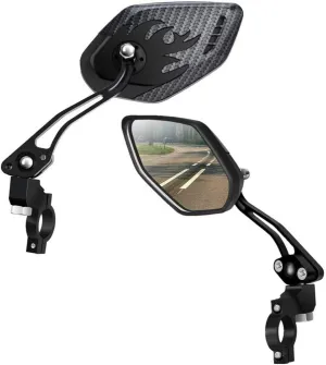 BESPORTBLE Handlebar Rearview Mirror Aluminum Alloy Construction Reflective for Bicycles