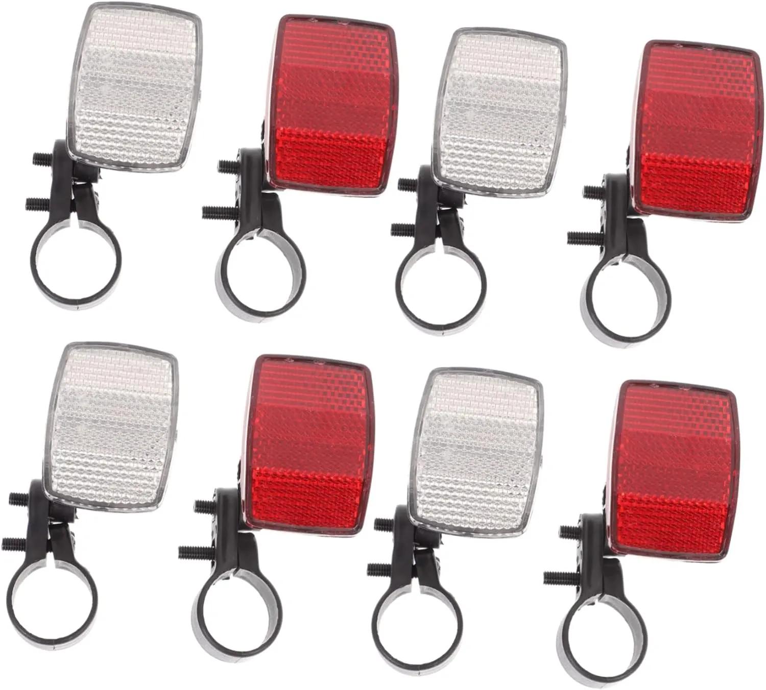 Bicycle Light Front Reflectors 40pcs Reflective Mirror for Mountain Bike Waterproof Durable for Night Riding