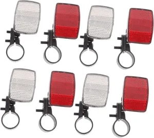 Bicycle Light Front Reflectors 40pcs Reflective Mirror for Mountain Bike Waterproof Durable for Night Riding