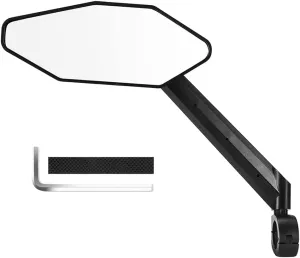 Bicycle Motorcycle Rearview Reflective Mirrors Wide Adjustable Angle Rear View Handlebar Mirrors Rearview Mirror for Motorbike Bike Back Sight Reflector Cycle Mirrors