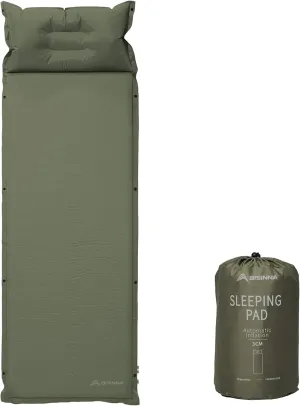 BISINNA Self Inflating Sleeping Pad Thick Foam Sleeping Mattress with Pillow for Camping Lightweight Insulated Sleeping Mat Fast Inflating for Camping Travel Car Tent