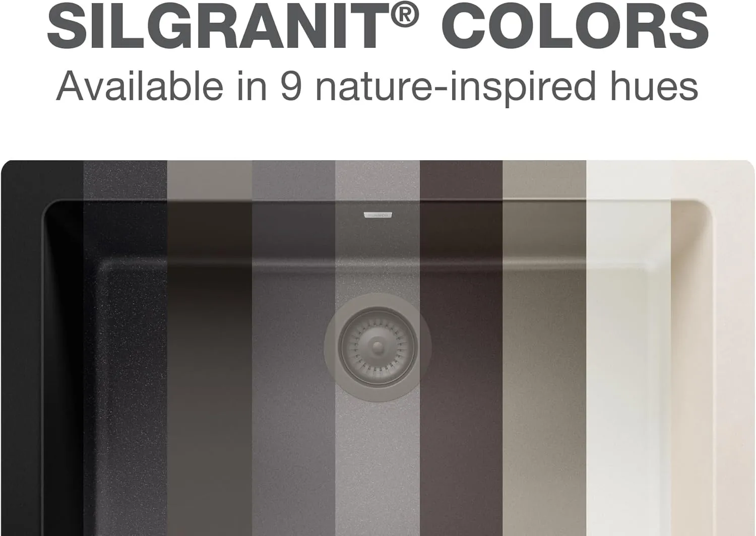 BLANCO 442925 Precis 60/40 Reversible, Coal Black