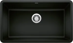 BLANCO Precis Kitchen Sink, Coal Black 30 Inch