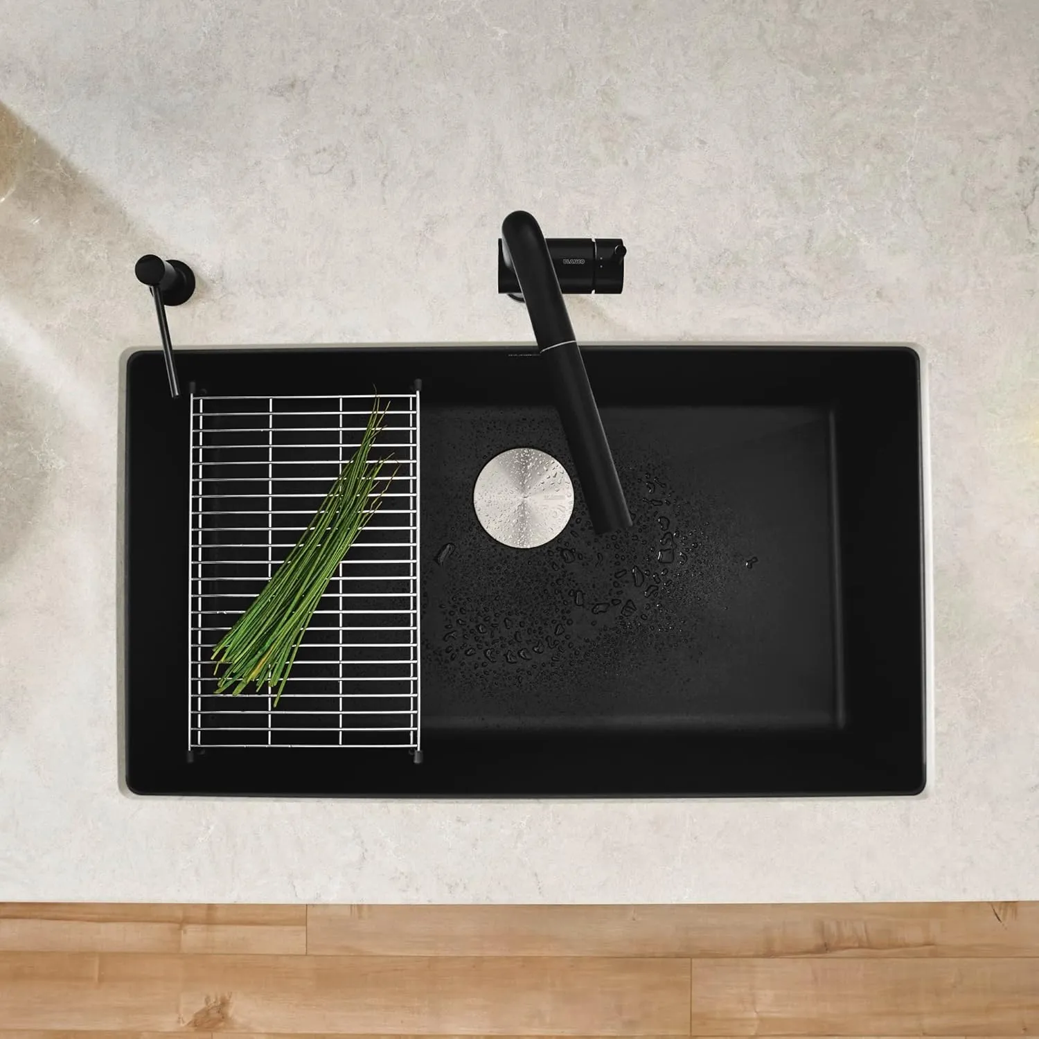 BLANCO Precis Kitchen Sink, Coal Black 30 Inch