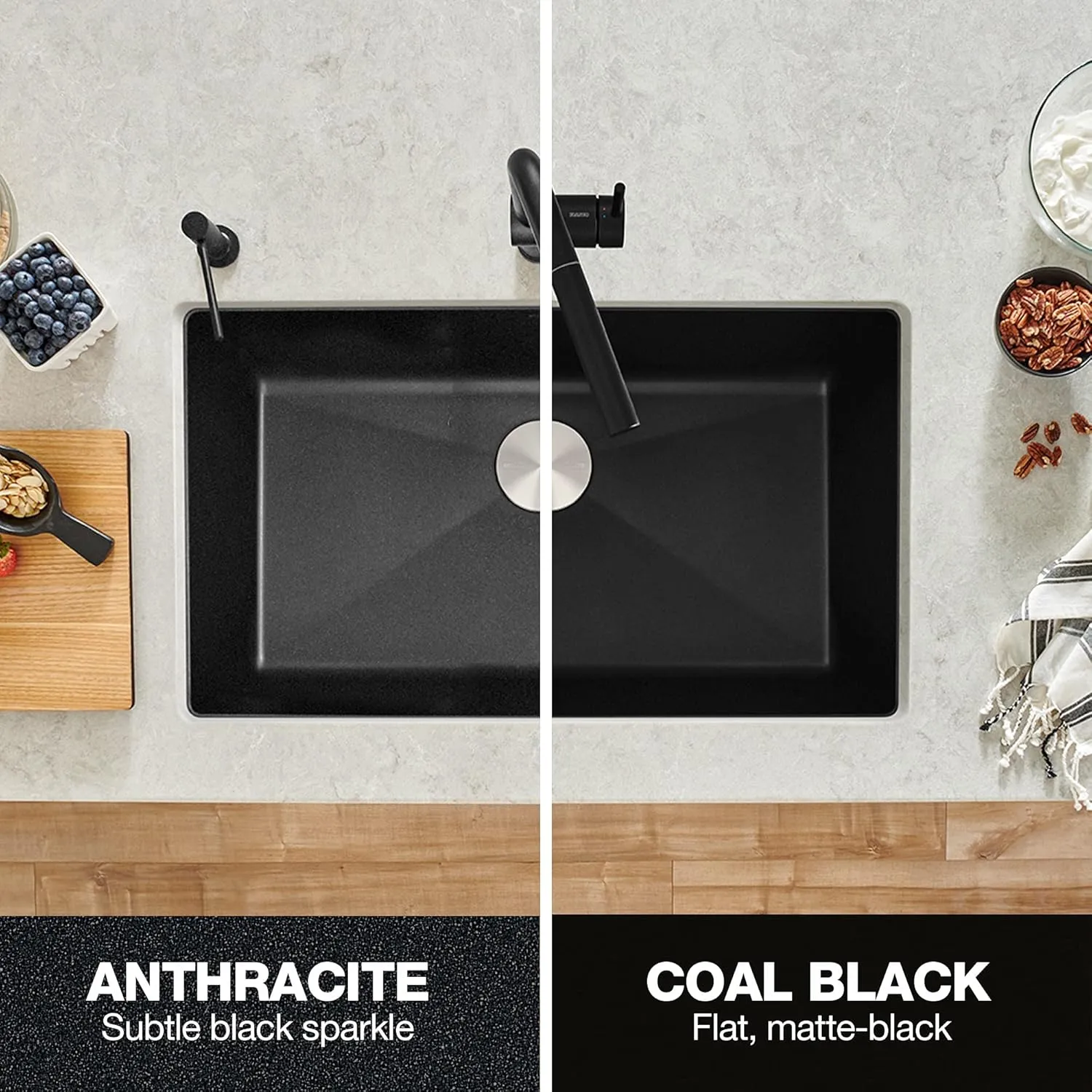 BLANCO Precis Kitchen Sink, Coal Black 30 Inch
