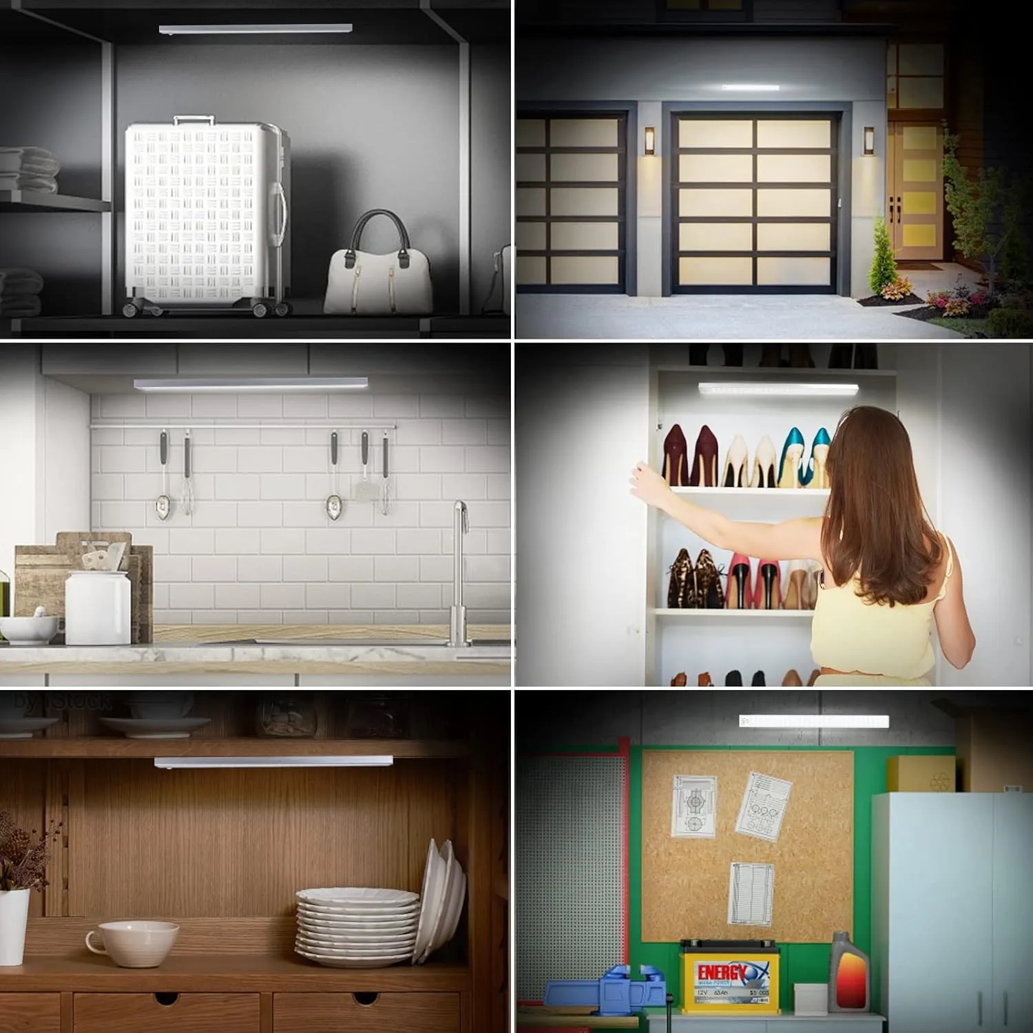 BLS 84 LED Closet Lights - Battery Powered, Super Bright Under Cabinet Lighting with Motion Sensor, Wireless, 3200mah Rechargeable Battery, 120 Days Run Time