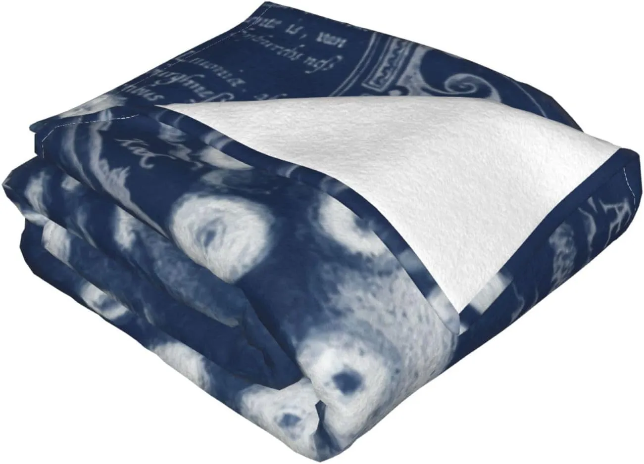 Blue Octopus Vintage Map Chic 60"X50" Flannel Blanket - 100% Soft Polyester, Lightweight and Warm, Suitable for Families, Camping, Travel