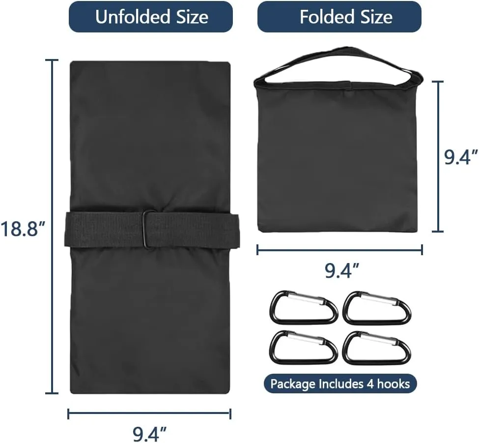 Boat Cover Sand Bag - Marine Grade Mooring Kit Boat Accessories, Windproof Weight Sandbags, Each 10 lbs Capacity (6 Pcs)