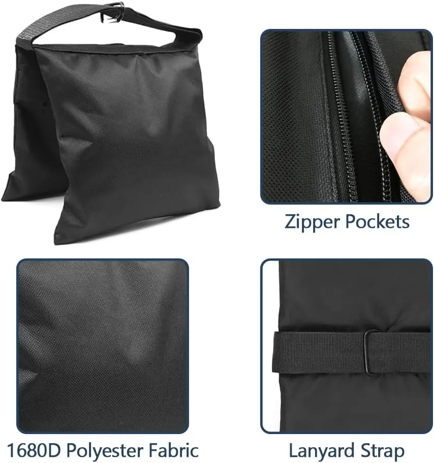 Boat Cover Sand Bag - Marine Grade Mooring Kit Boat Accessories, Windproof Weight Sandbags, Each 10 lbs Capacity (6 Pcs)