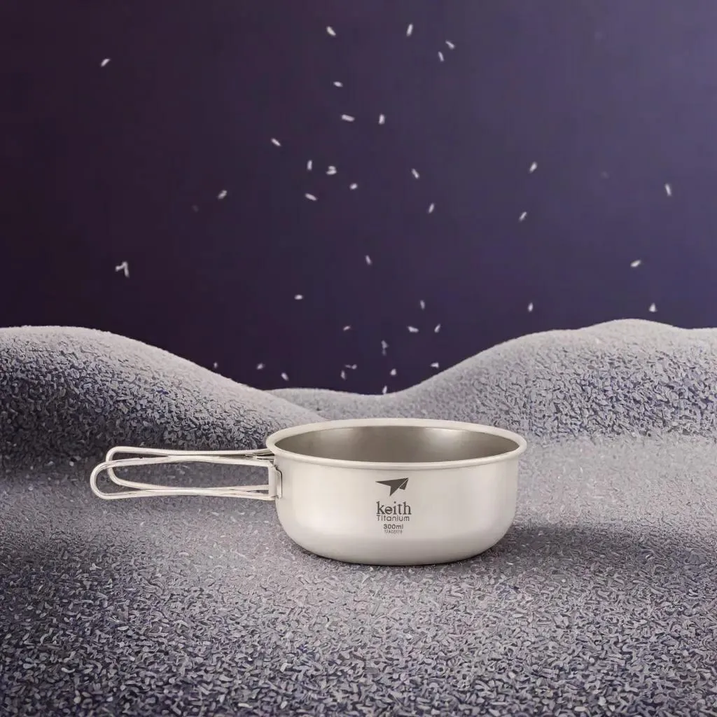 Bols en Titane avec Poignée Pliante