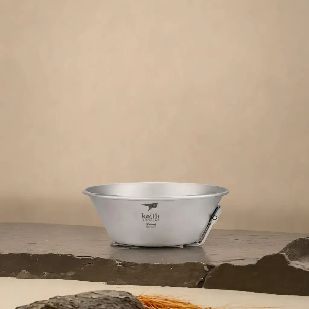 Bols en Titane avec Poignée Pliante