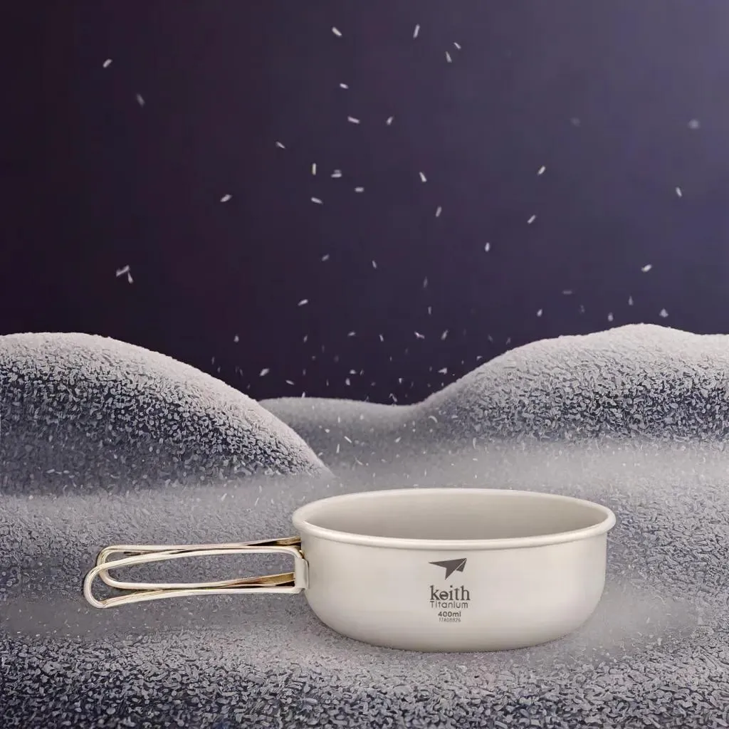 Bols en Titane avec Poignée Pliante