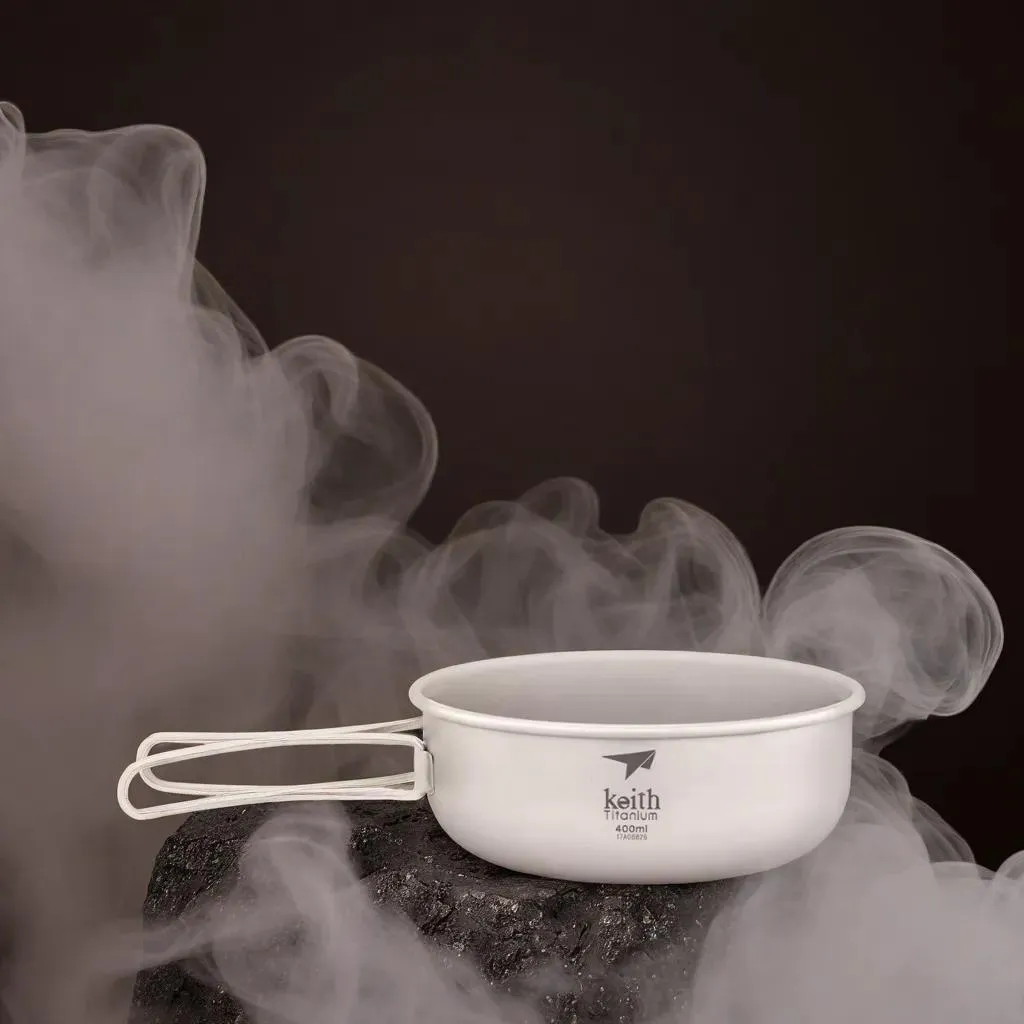 Bols en Titane avec Poignée Pliante