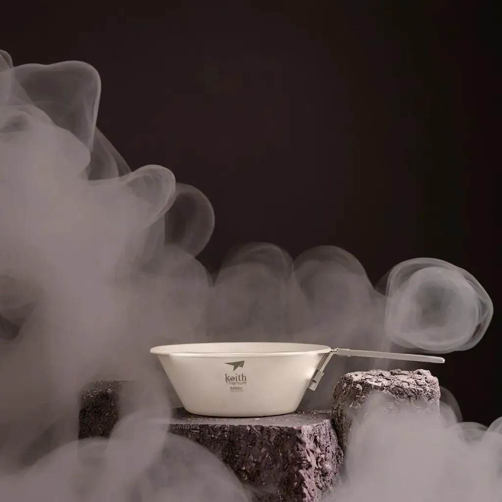Bols en Titane avec Poignée Pliante