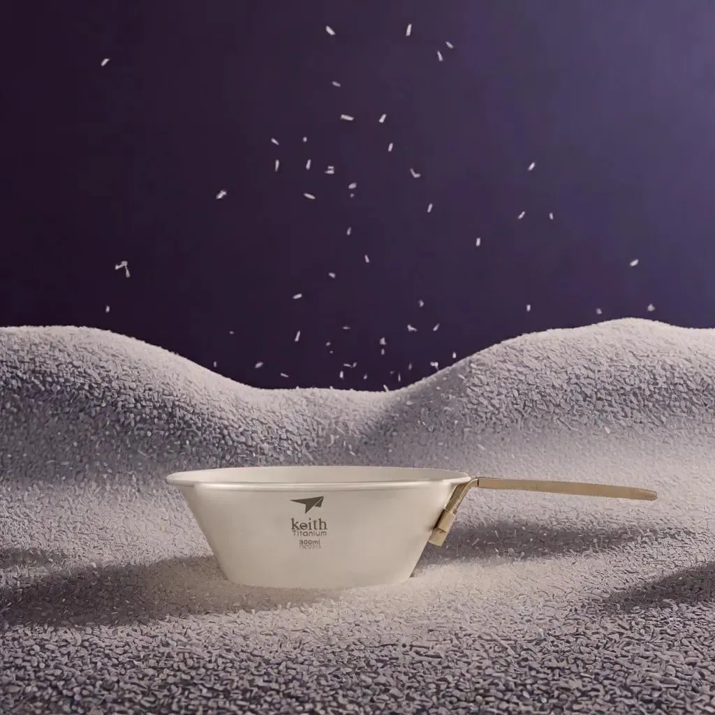 Bols en Titane avec Poignée Pliante