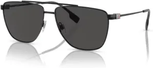 BURBERRY BE3141 Aviator Sunglasses for Men   BUNDLE With Designer iWear Complimentary Eyewear Kit
