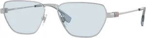 BURBERRY BE3146 Hexagonal Sunglasses for Men   BUNDLE With Deisgner iWear Complimentary Eyewear Kit