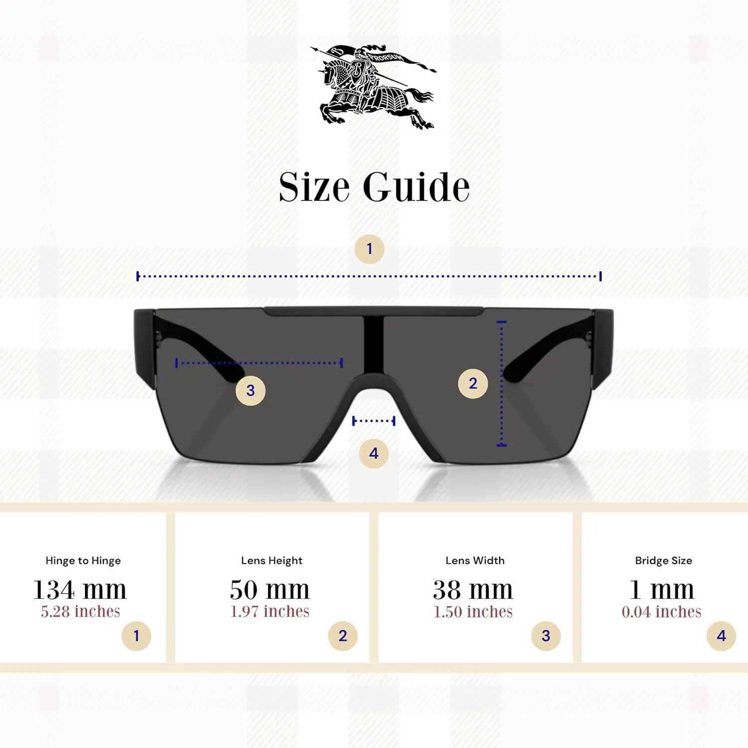 BURBERRY BE4291 Rectangle Sunglasses for Men   BUNDLE with Designer iWear Eyewear Kit