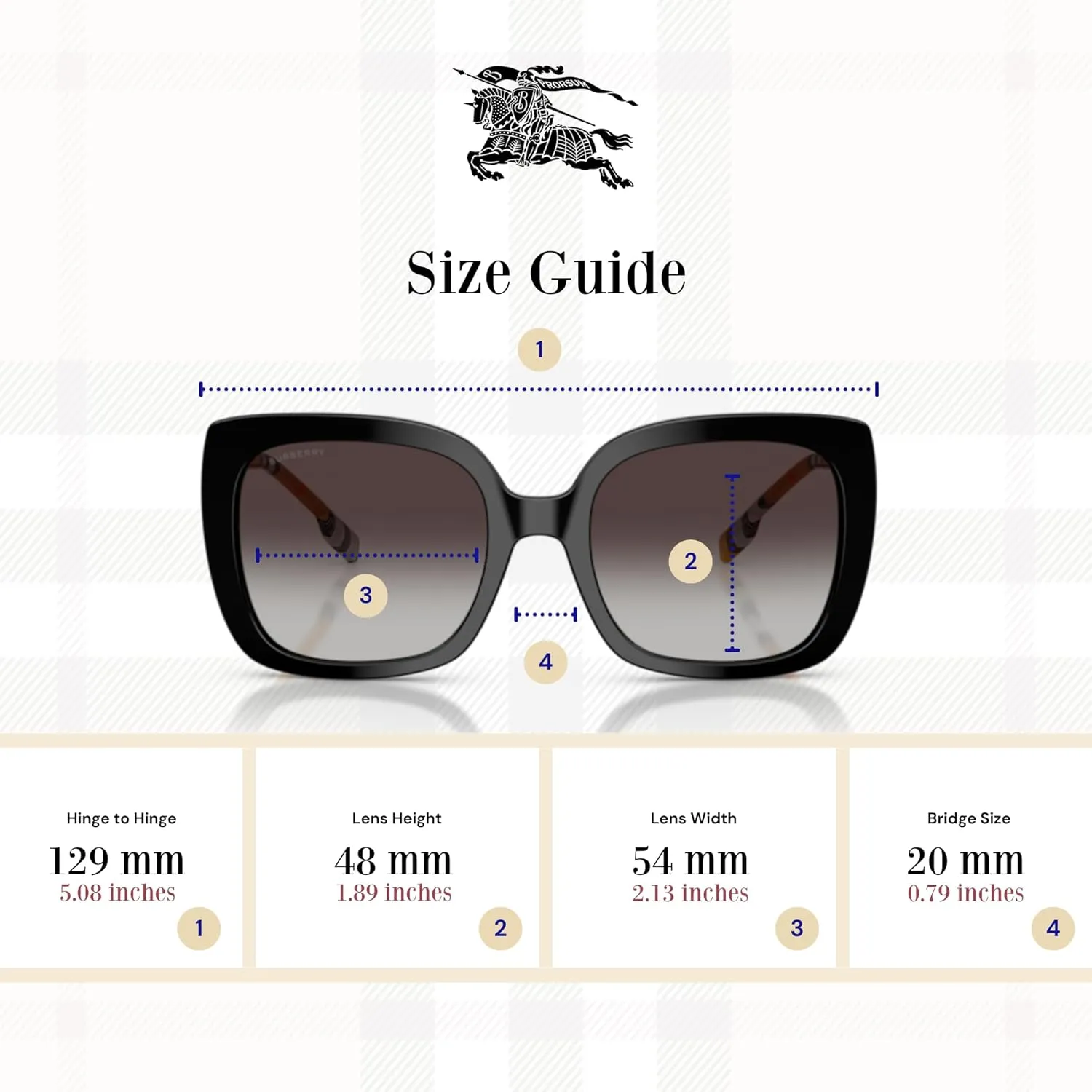 BURBERRY BE4323 Square Sunglasses for Women   BUNDLE with Designer iWear Eyewear Kit