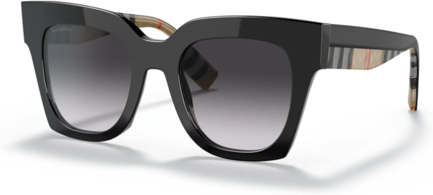 BURBERRY Kitty BE4364 Square Sunglasses for Women   BUNDLE With Designer iWear Eyewear Kit