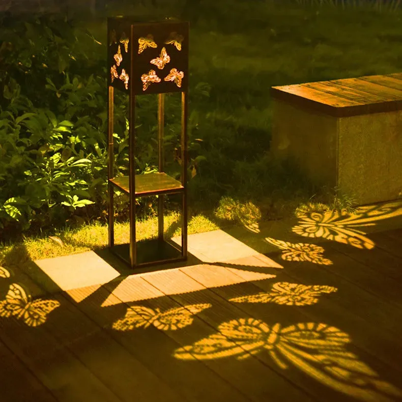 Butterfly Solar Light Flower Plant Stand