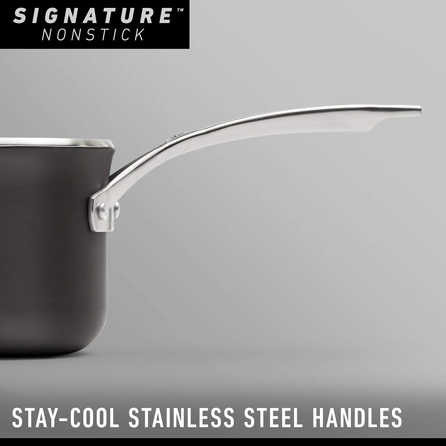 Calphalon Signature Hard-Anodized Nonstick 2-Quart Sauce Pan with Cover, 2 QT