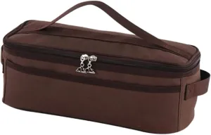 Camping Cookware Bag Oxford Fabric Storage Bag Smooth Zipper Cookware Organizer for Outdoor BBQ Barbecue Travel