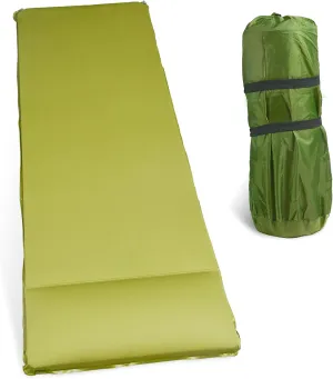 Camping Mat Self-Inflation Sleeping Mat 3.15‘’ Extra-Thick Memory Foam Cushion Rapid Inflation in Insulated Mattress 4-Season Outdoor Travel Car Tent