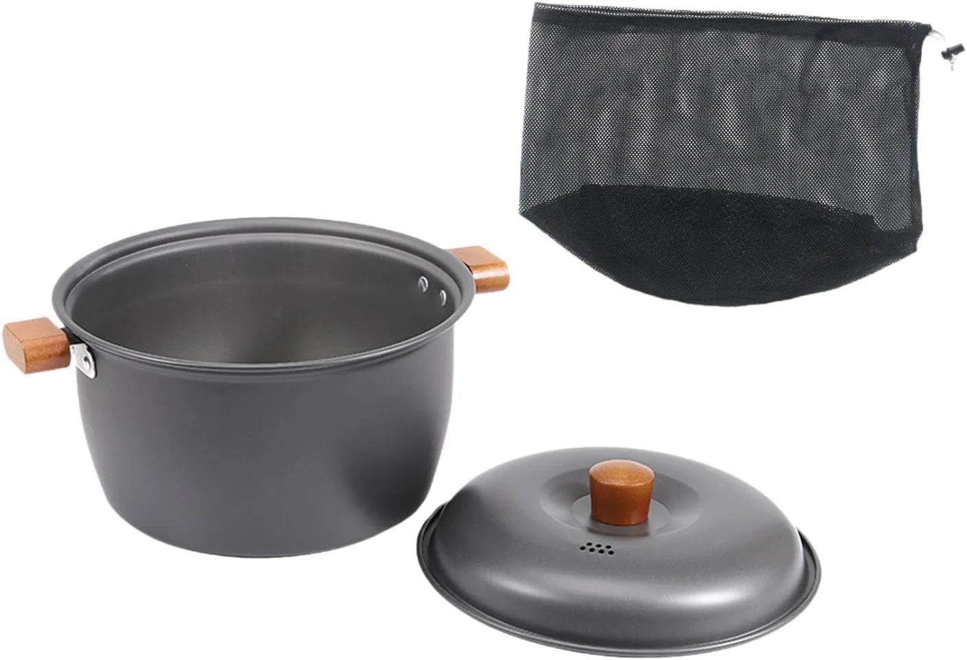 Camping Soup Pot, Cooking Pot, Portable Lightweight, Cooking Gear, Cookware, Picnic Stockpot for Hiking,Picnic,Outdoor Sports