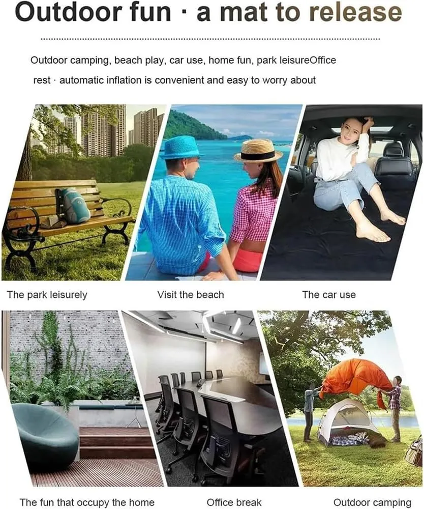 Car Air Beds for Range Rover Evoque 2009-2014,Portable Multifunctiona Outdoor Travel nflatable Bed Camping Sleeping Gear Inflatable Sleeping Mat Accessories,C