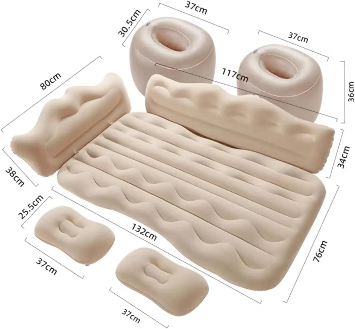 Car Air Mattress for Cadillac Lyriq 2022 2023 Thickened Durable Car Camping Air Mattress Bed with Air Pump Inflatable Sleeping Mat,D