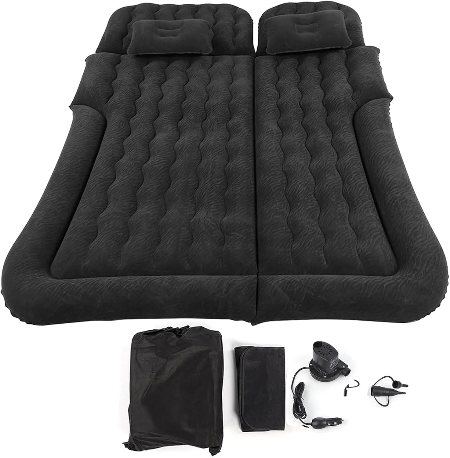 Car Air Mattress for Dodge Durango 2004-2018 2019 2020 2021 2022 2023 2024, Car Mattress Inflatable Bed Portable Foldable with Pillow Camping Travel Car Accessories,Black