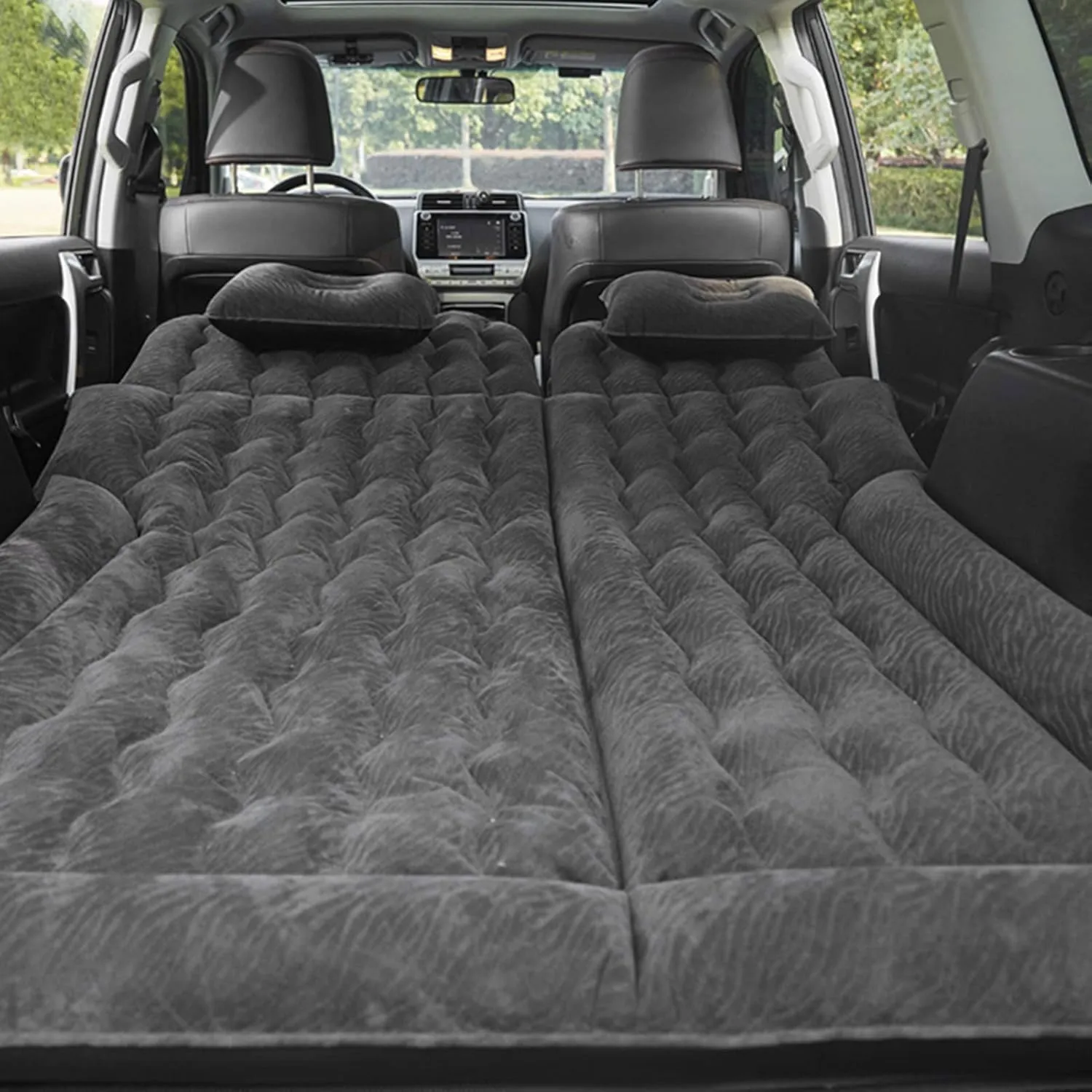 Car Air Mattress for Dodge Durango 2004-2018 2019 2020 2021 2022 2023 2024, Car Mattress Inflatable Bed Portable Foldable with Pillow Camping Travel Car Accessories,Black