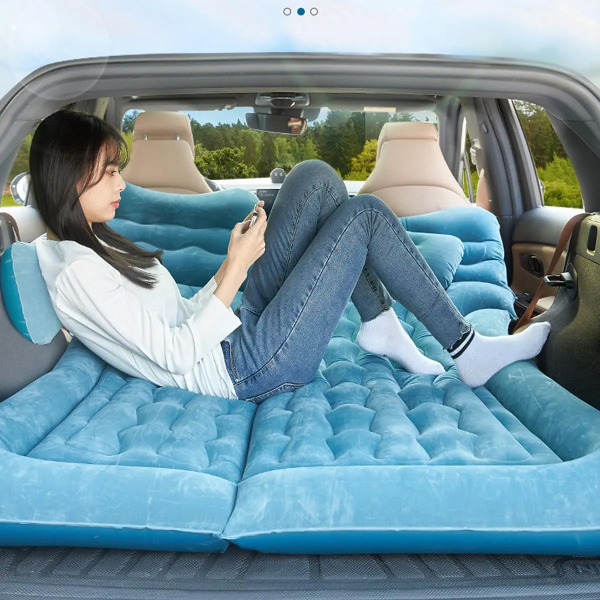 Car Air Mattress for Lexus CT 2011 2012 2013 2014 2015 2016 2017 Back Seat Inflatable Bed Camping Trunk Airbed Sleeping Bed Traveling Foldable Boot Mattress Outdoor,Grey01-C