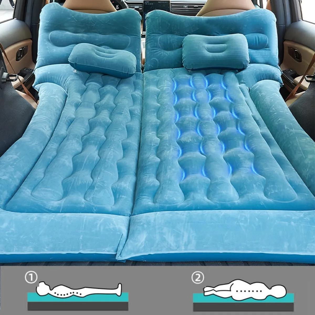 Car Air Mattress for Lexus CT 2011 2012 2013 2014 2015 2016 2017 Back Seat Inflatable Bed Camping Trunk Airbed Sleeping Bed Traveling Foldable Boot Mattress Outdoor,Grey01-C