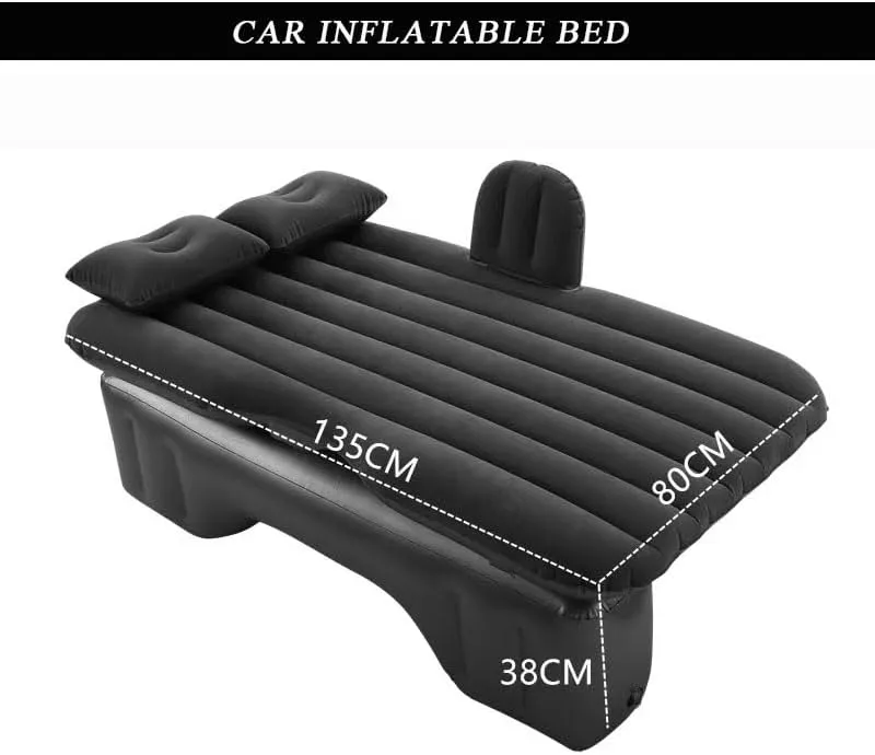 Car Air Mattress for Subaru Legacy (4th Gen) 2005–2009, Inflatable Back Seat Sleeping Pad with Pump & 2 Pillows, Folding Portable Camping Bed for Travel& Road Trips,Blue