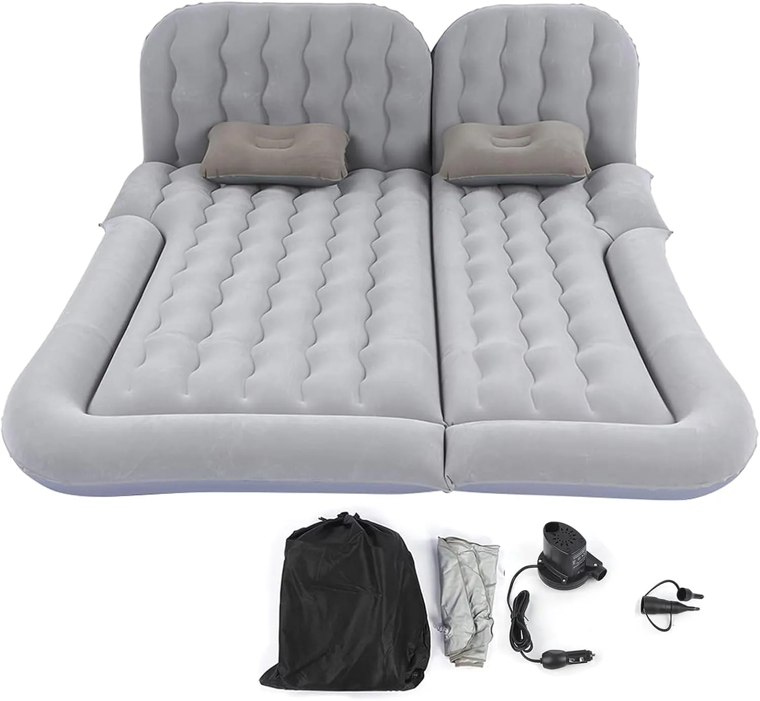 Car Air Mattress for Suzuki XL7 I 1998-2002 2003 2004 2005 2006, Car Mattress Inflatable Bed Portable Foldable with Pillow Camping Travel Car Accessories,Grey