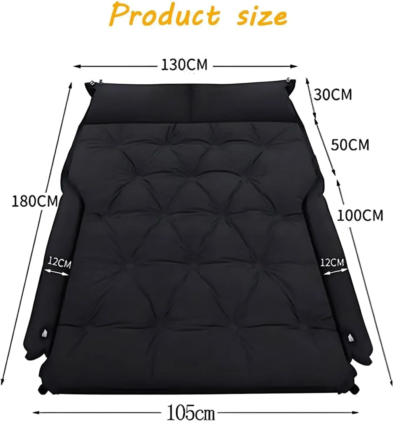 Car Air Mattresses for Jeep Compass 2017-2024,Inflatable Mattress Folding Travel Trunk Sleeping Beds Back Seat Air Mattress Portable Camping Equipment,C