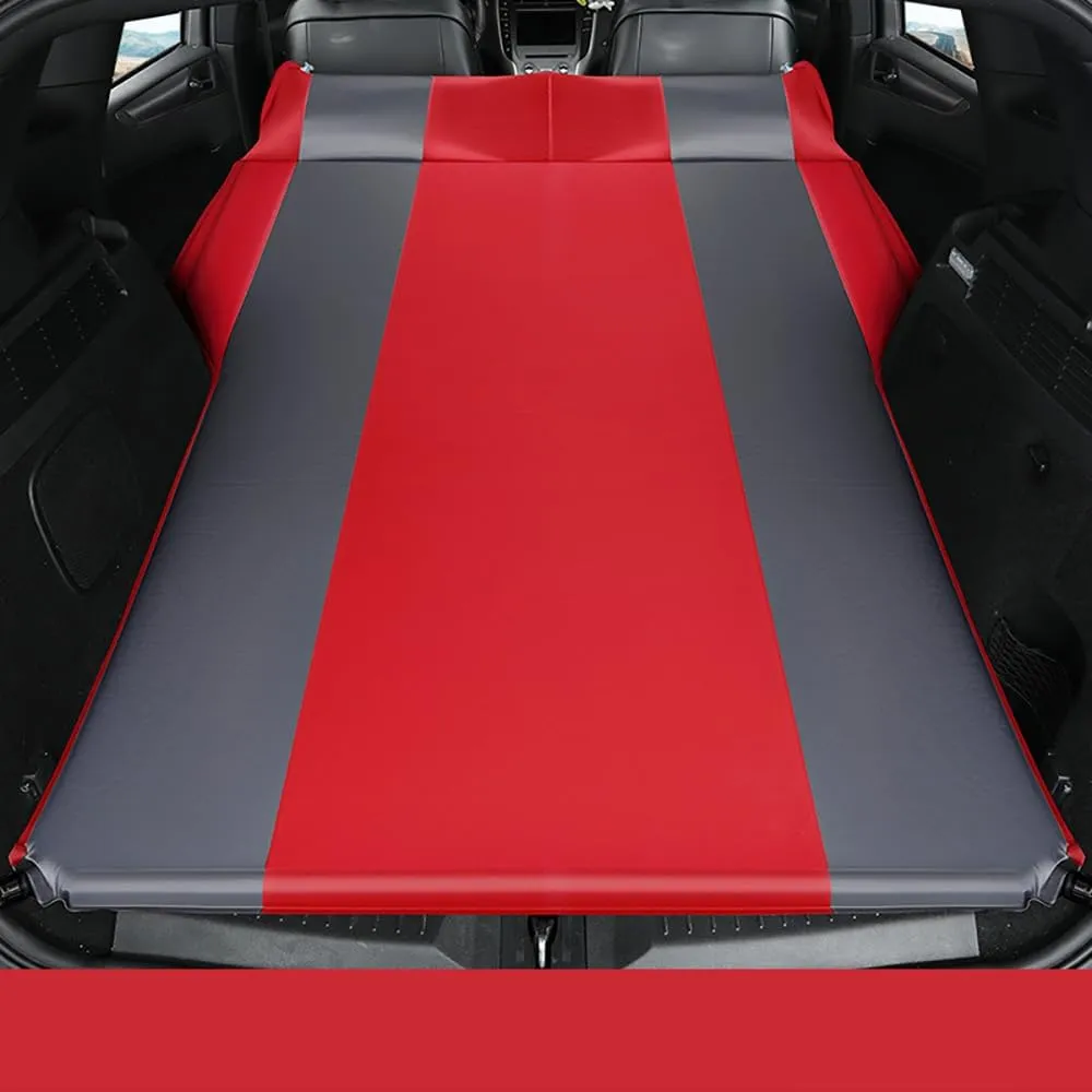 Car Automatic Inflatable Bed for Ford KA  2016-2023, Portable Movable Thickened Trunk Sleeping Bed Outdoor Camping Hiking Air Mattress,Red