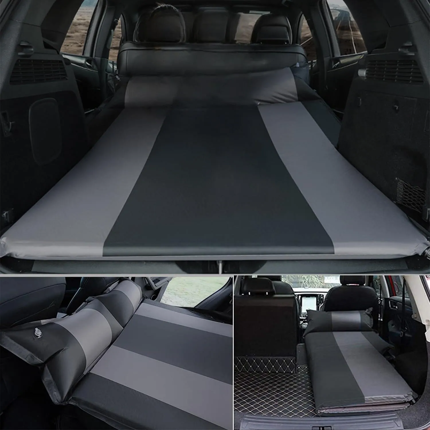 Car Automatic Inflatable Bed for Subaru Forester 2016 2017 2018 2019 2020 2021 2022 2023 2024, Portable Movable Thickened Trunk Sleeping Bed Outdoor Camping Hiking Air Mattress,Orange